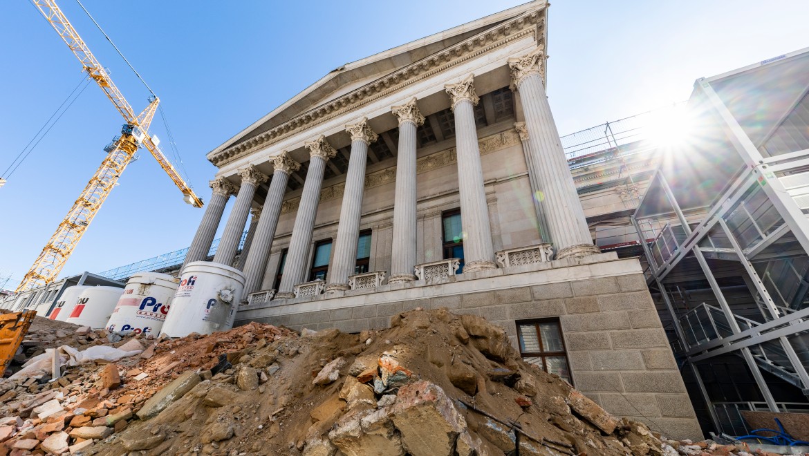 Außenansicht der Baustelle Außenansicht der Baustelle